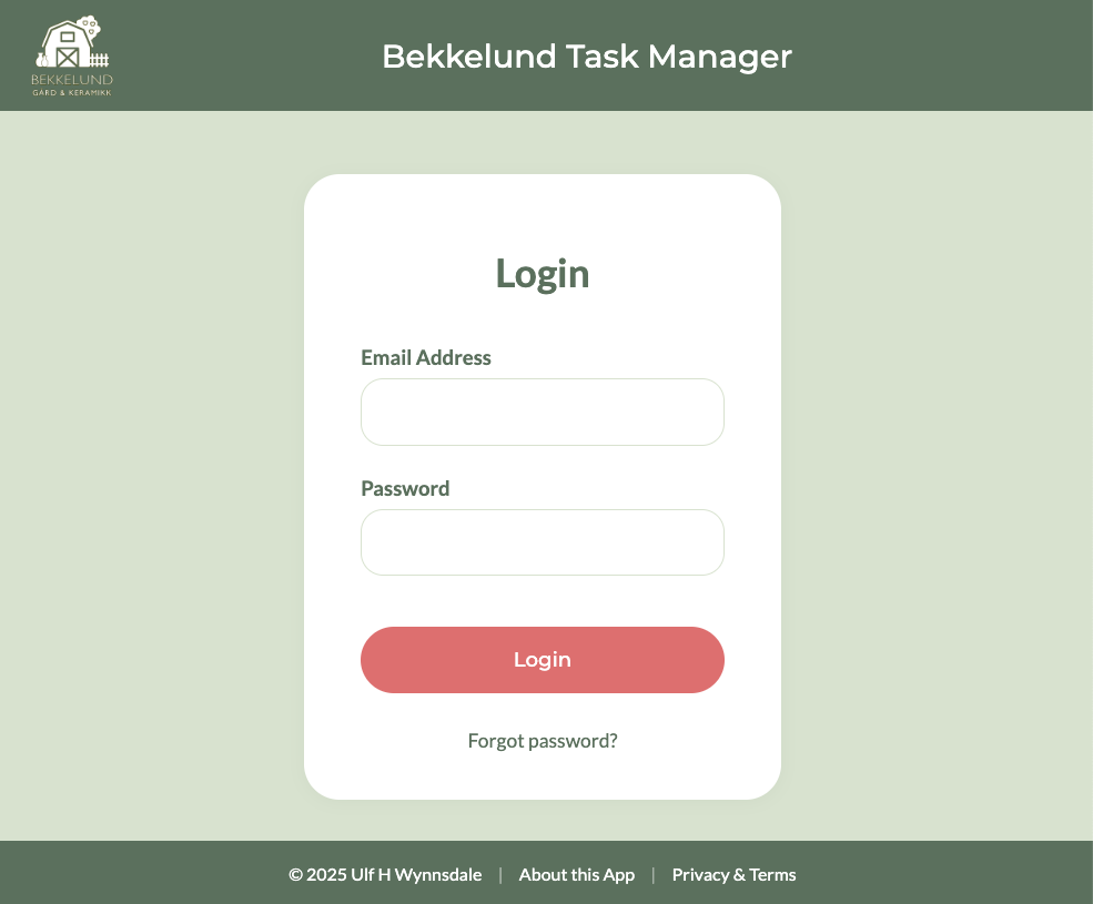 Set Your Password Page